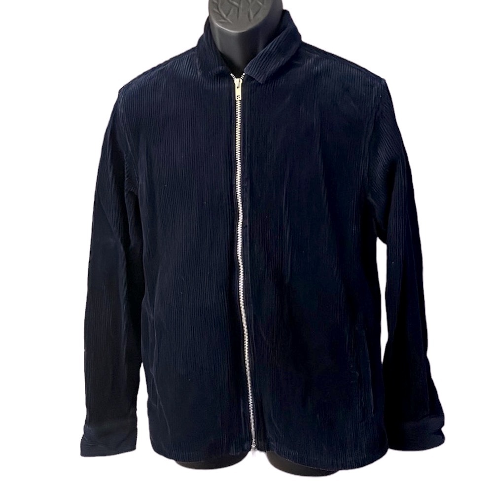 Topman Medium Overshirt Corduroy Jacket Shacket Deep Blue
